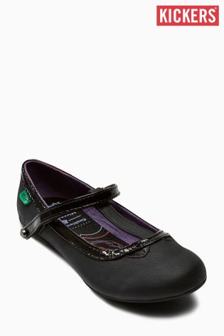 Black Kickers&reg; Back To School T-Bar Shoe